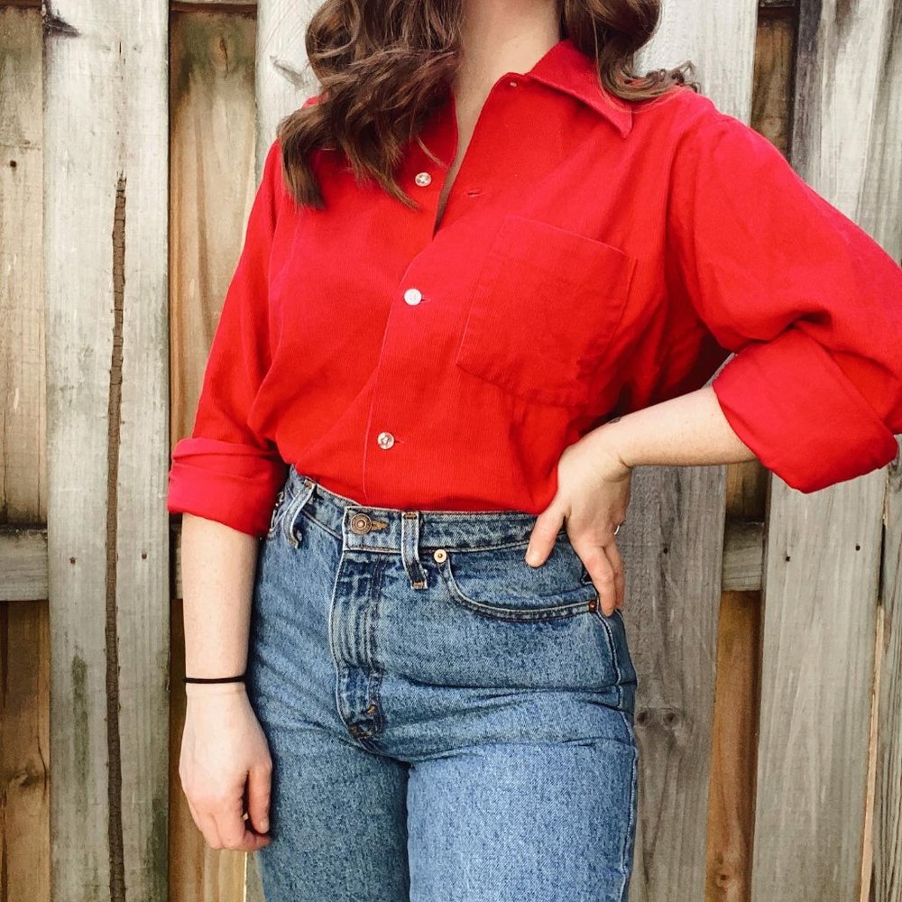 Vintage Timberline Corduroy Button Up